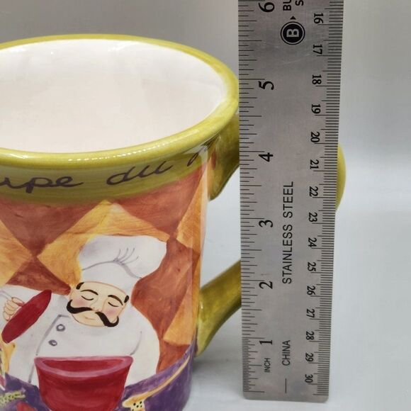 Certified International  Large Cup Mug Jennifer Brinley Chef Cooking 16 oz - Picture 7 of 8